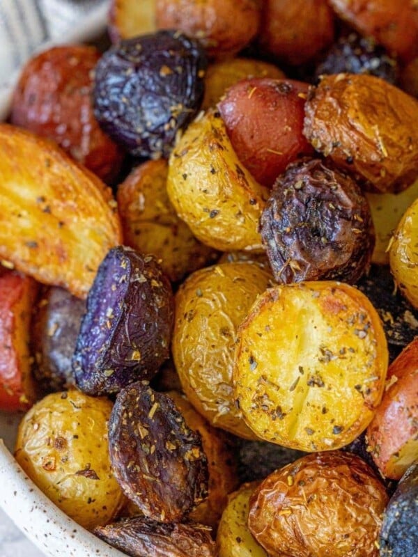 picture of herbed potatoes in a bowl
