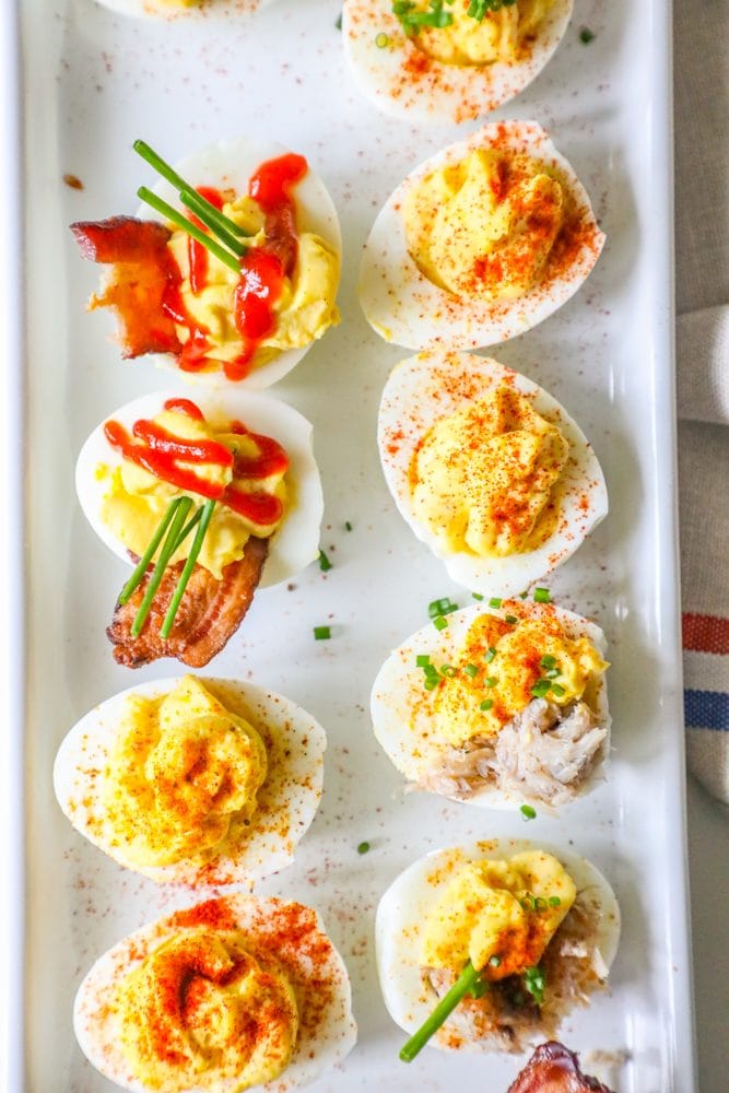 The Best Deviled Egg Recipes Ever with easy to peel eggs.