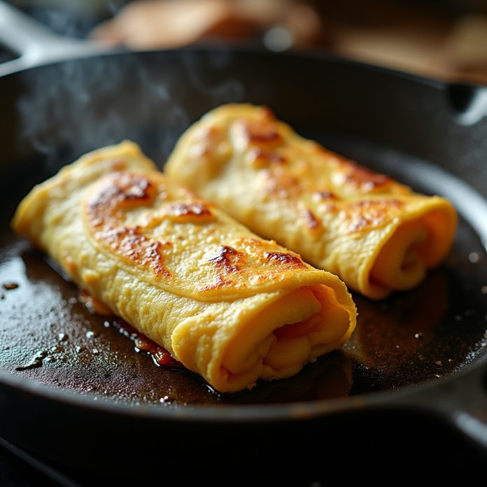 1000019954 Street-Style Stuffed Egg Roll/Omelette Wrap